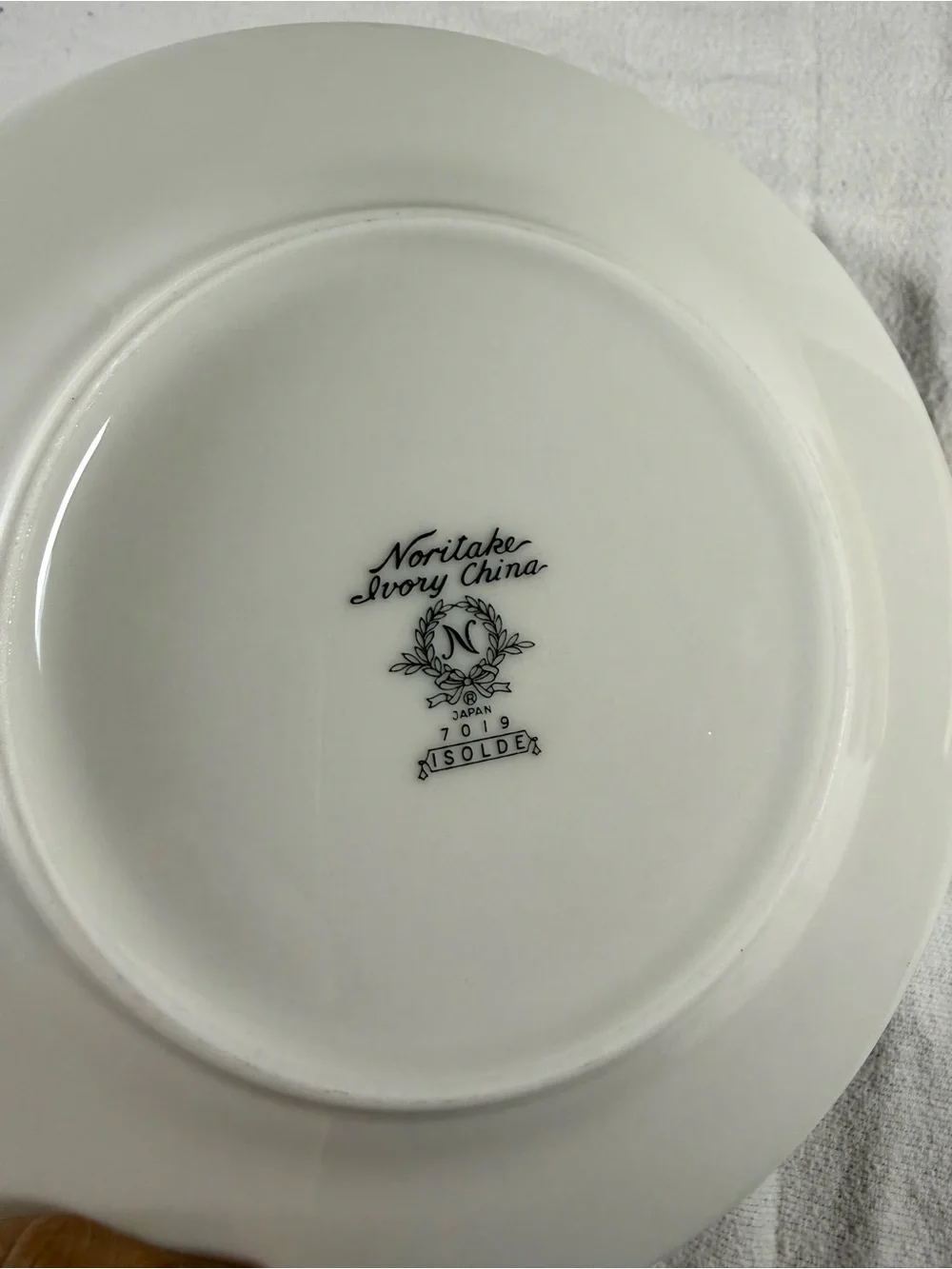 Vintage Noritake Ivory China Isolde Set of 6 Green Floral 6 1/2” Bread Plates